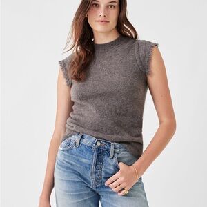 Faherty Charcoal Colette Sweater Tank
